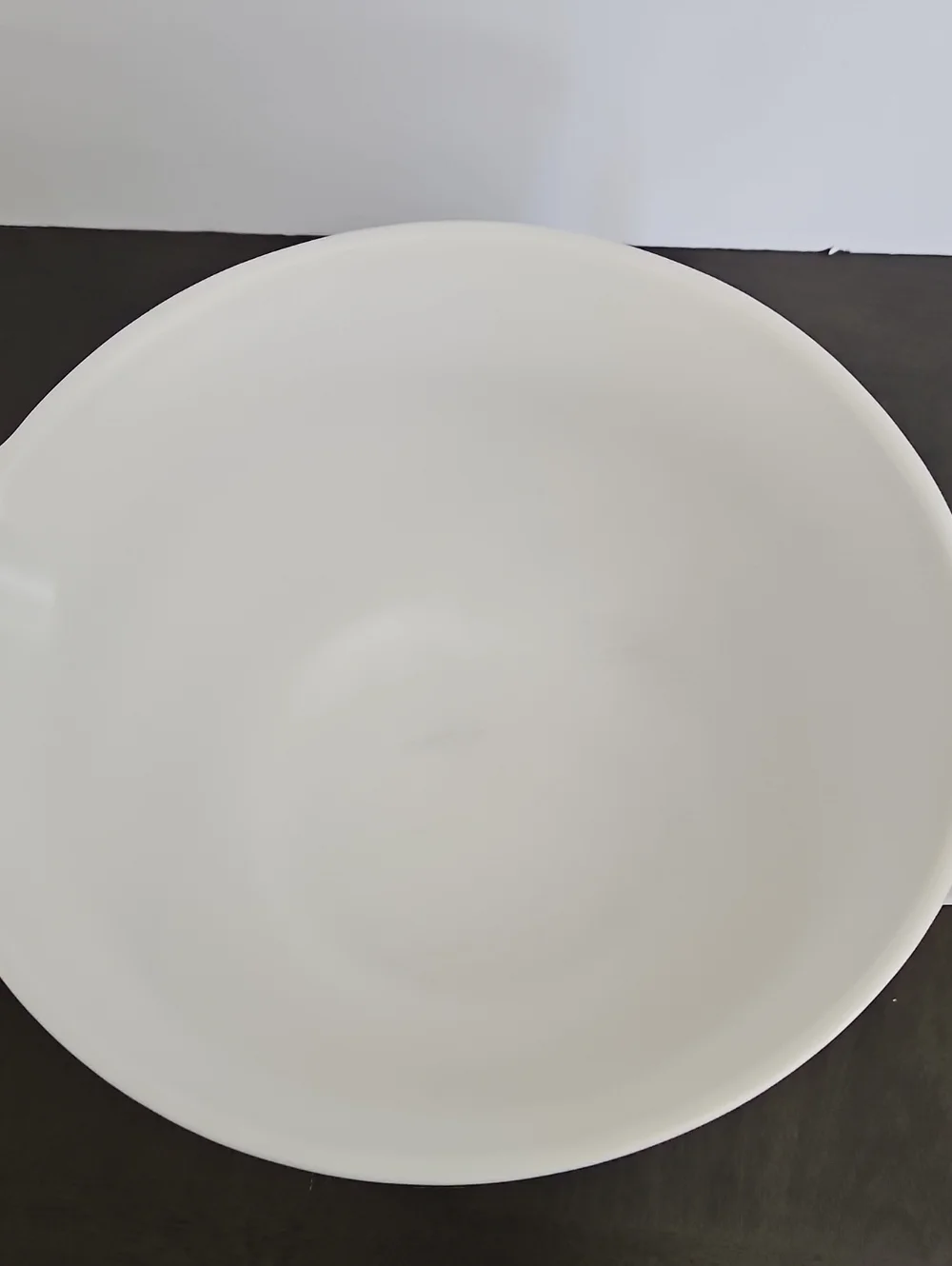 Crate & Barrel Batter White Snowflake Mixing Bowl with Pour Spout